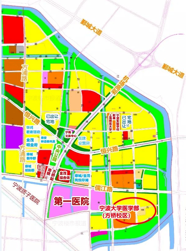 宁波市宁南新城规划图图片