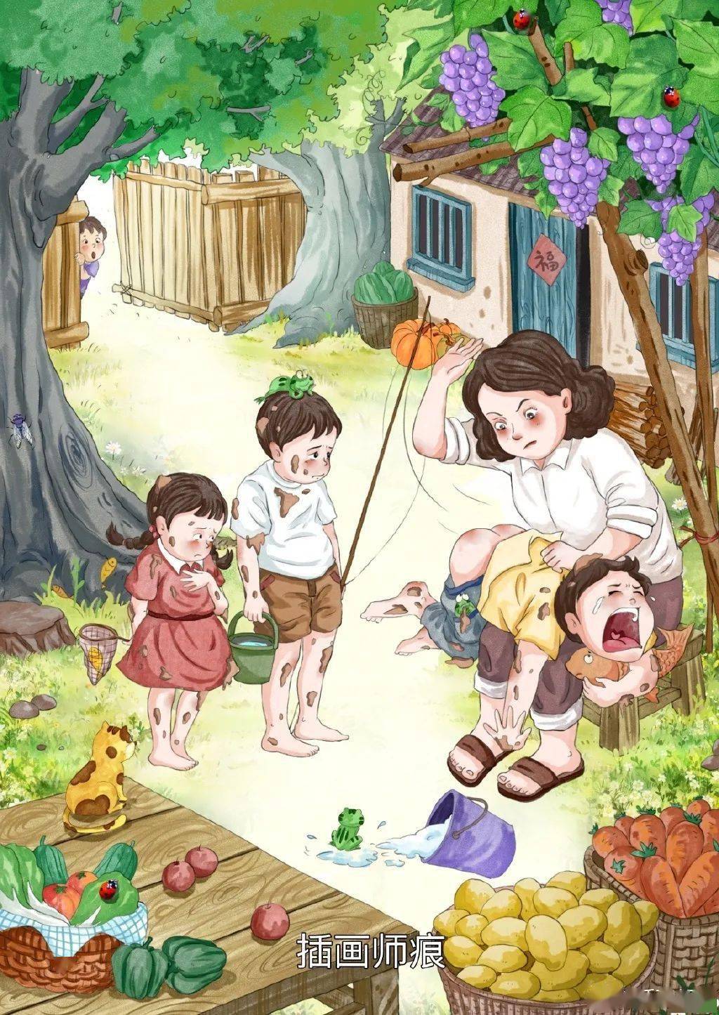 等不及了插画师们重绘了小学教材插画一场美学视觉盛宴