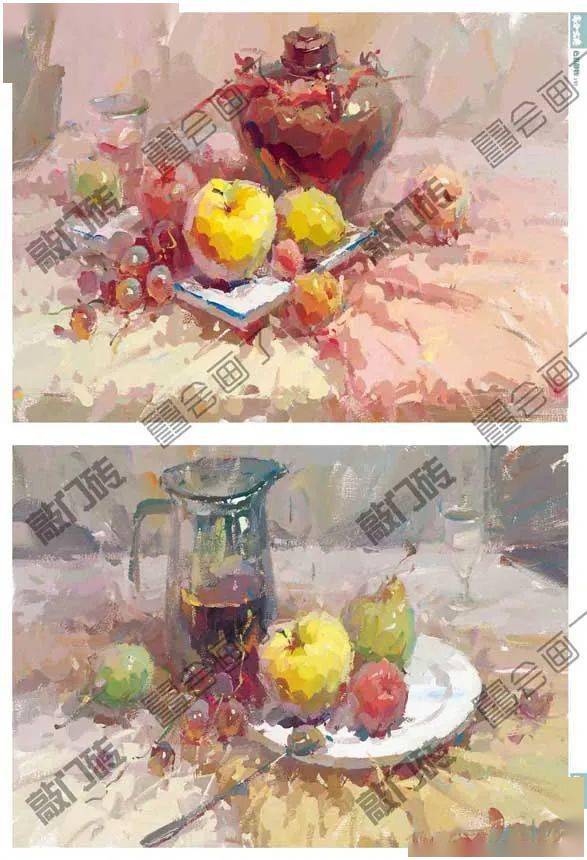 高分宝典色彩静物邓鑫鑫金牌导师打造超高实用性优质色彩静物临本色彩