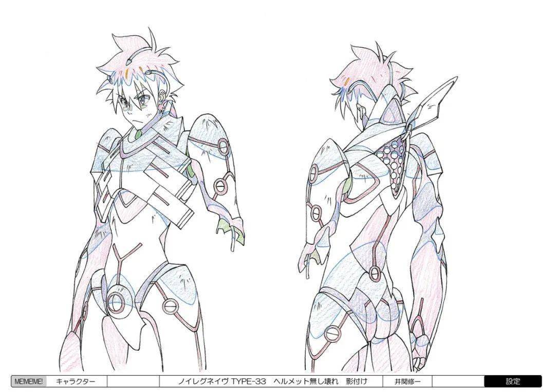 日式动漫人设手稿 主角配角资料 三视图_素材_关键词_主页