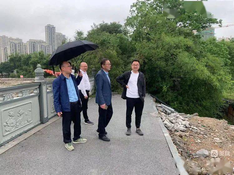 胡碧群局长一行先后来到龙港世纪大道一标,二标提升