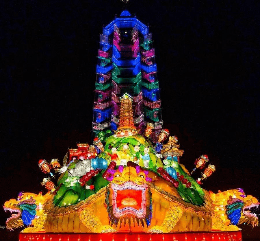 千年传承话灯彩|中华彩灯·鳌山灯_自贡_宫门_玉皇大帝