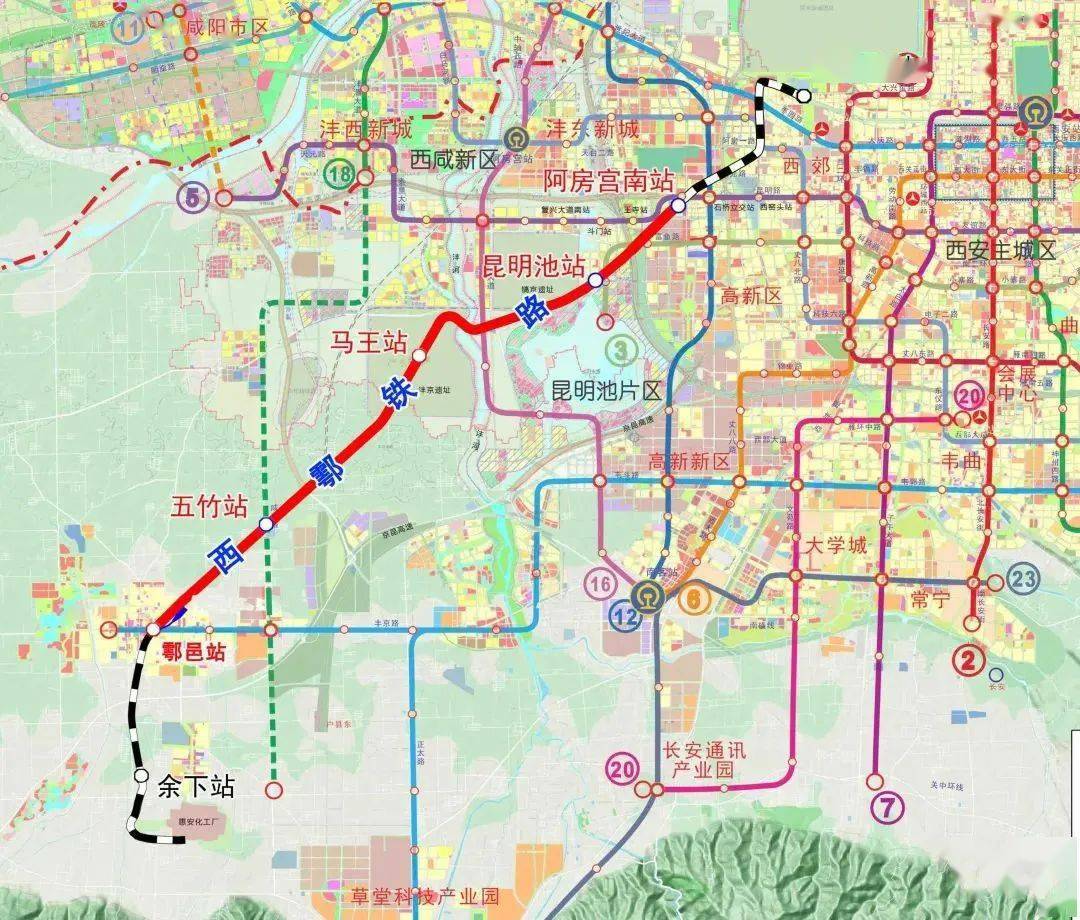 西户铁路鄠邑站规划图图片