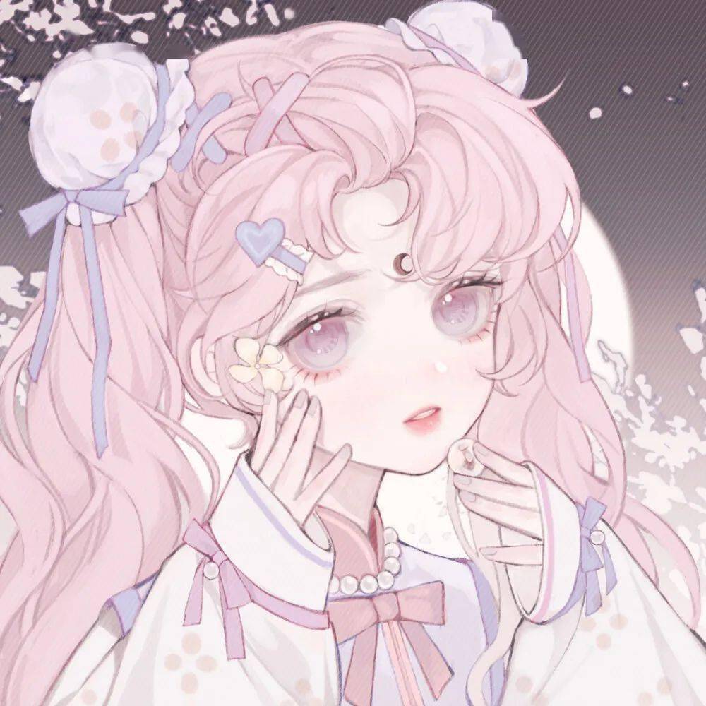 超美的手绘多人闺蜜头像