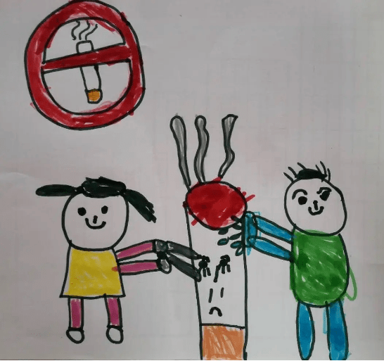 送烟等于送危害儿童画图片