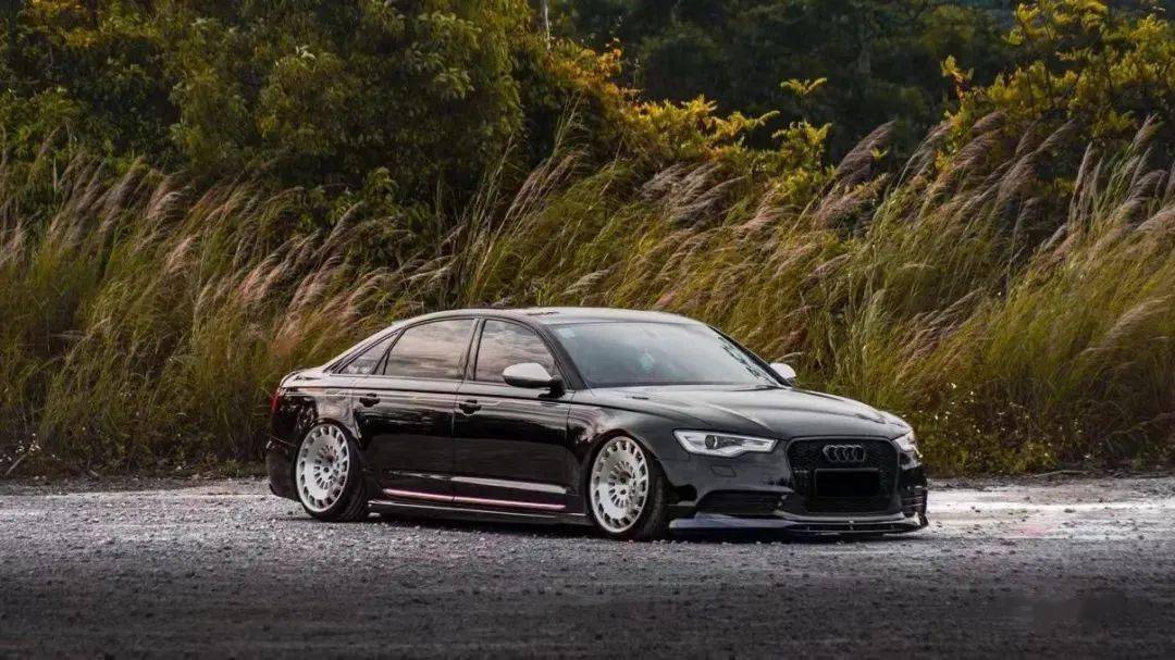 低趴姿态变身大佬座驾奥迪a6l改装欣赏