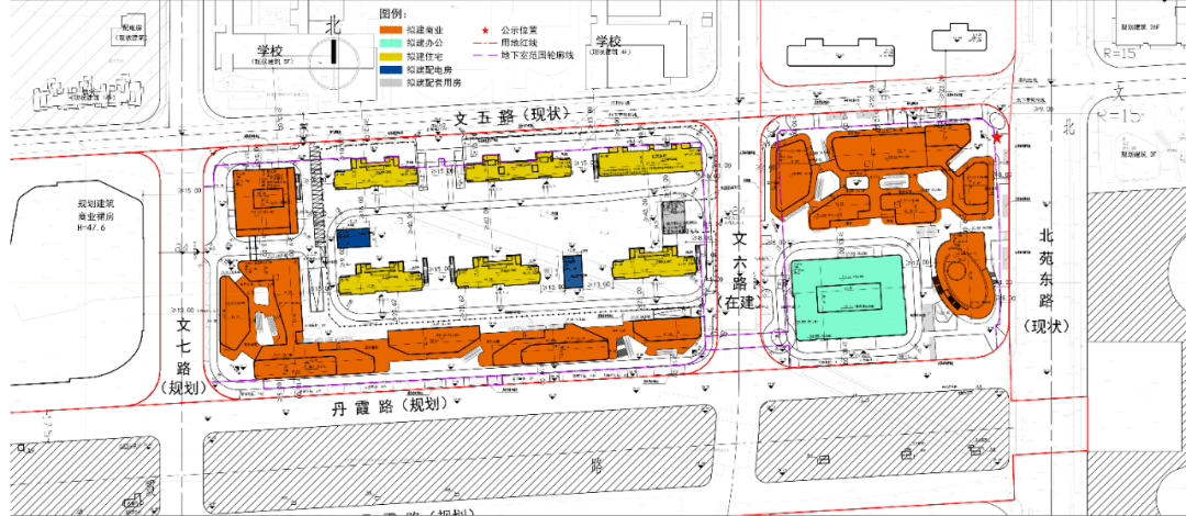 c地塊詳細規劃出爐,分別建設約80米和最高約140米的高層建築