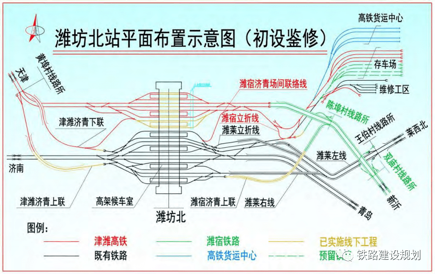 潍坊站平面图图片