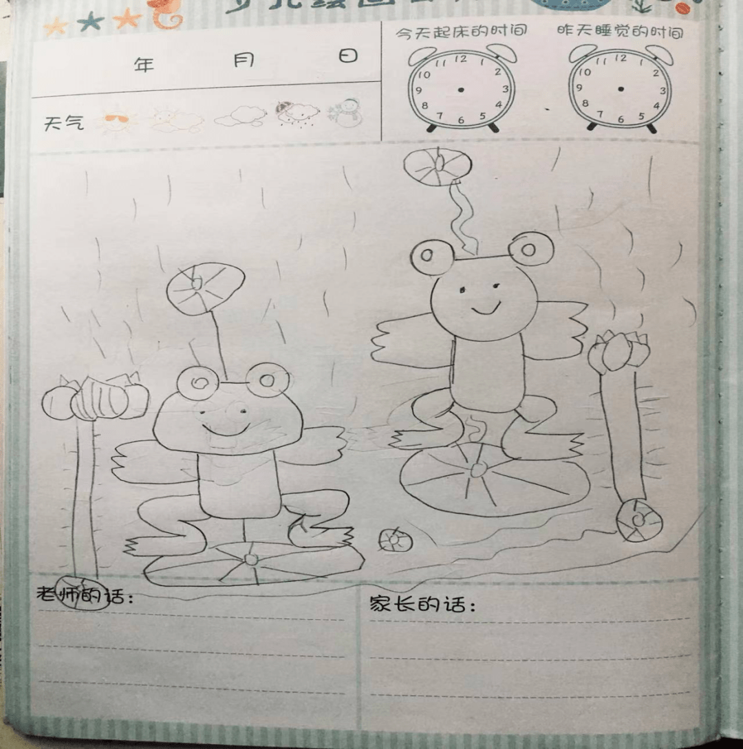 铃兰(3)班绘画日记之三只小青蛙