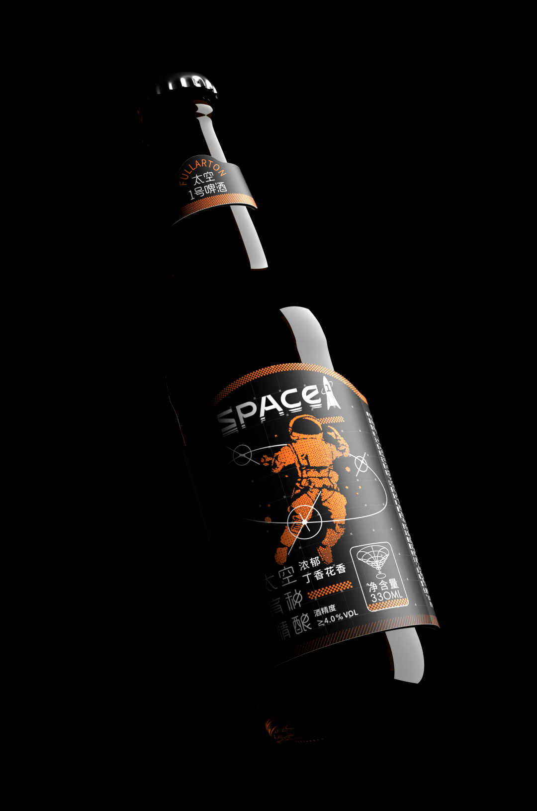 给精酿啤酒包装贴标签这样设计很有品