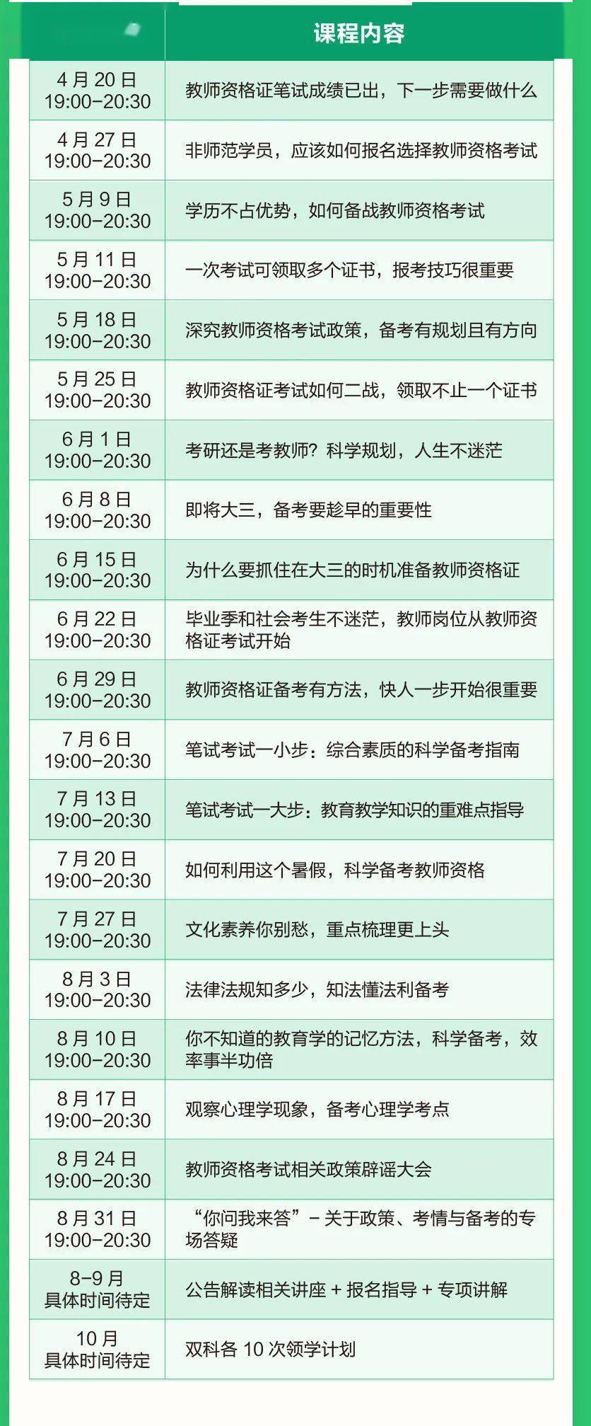 利用閒暇時間,考個教師資格證吧!_考試_師範_課程