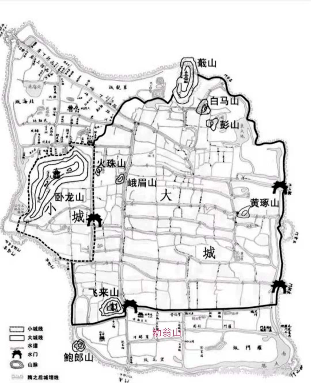 过去,绍兴市区环城河内有十座山,分别是府山,塔山,蕺山,鲍郎山,火珠山