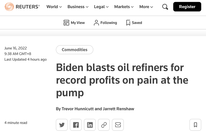 外媒：油价持续飙升，白宫新闻秘书喊话美炼油厂做“爱国者”