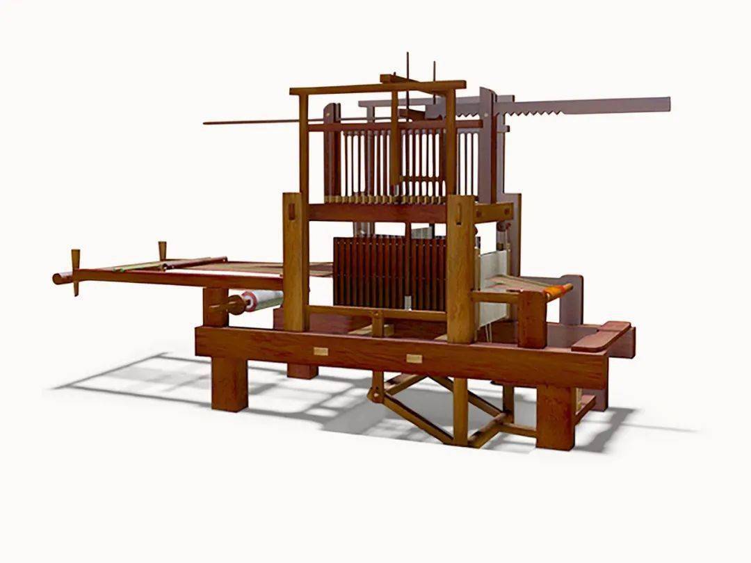 中国丝织技术获得充分发展,汉代已广泛使用斜织机,提花机,织成精美的