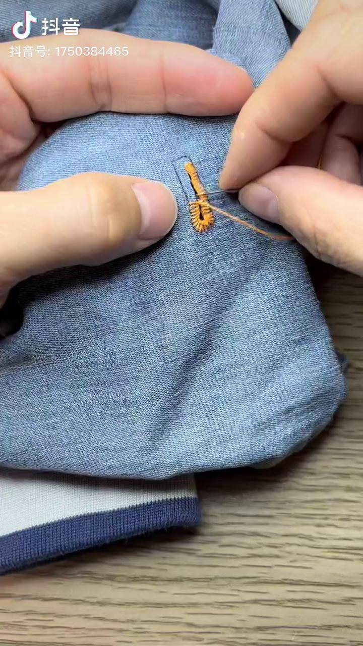 毛衣锁扣眼的织法图片