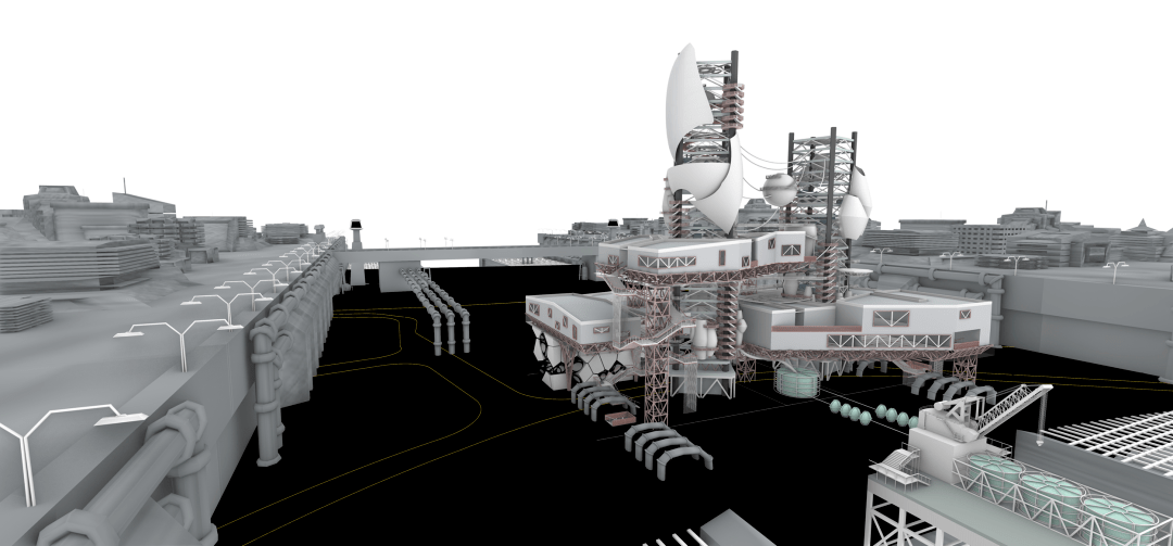 学术干货丨工业暗黑科技风建筑效果图直出_材质_rhino_模型