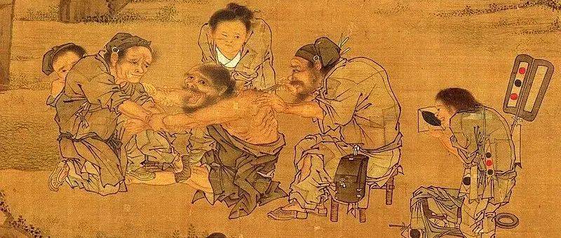 宋画《村医图》:具备人文关怀,医疗才有温度_中的人物多_局部_底层