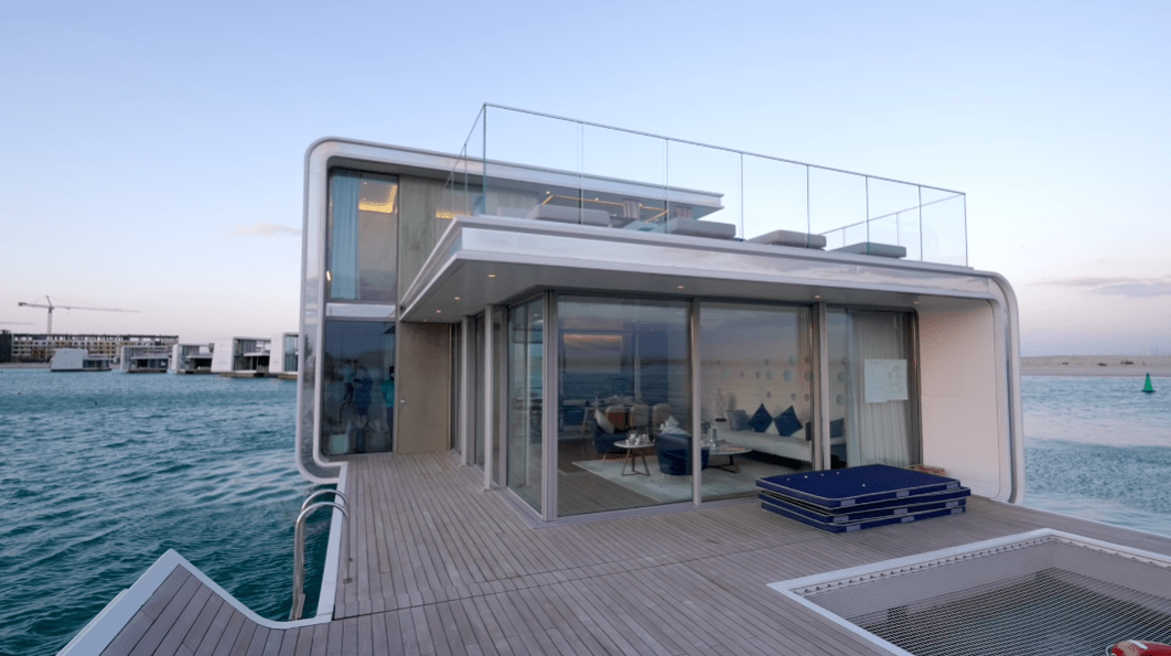 飘在海上的独栋别墅还带水下观景卧室我对家的向往越来越大胆了