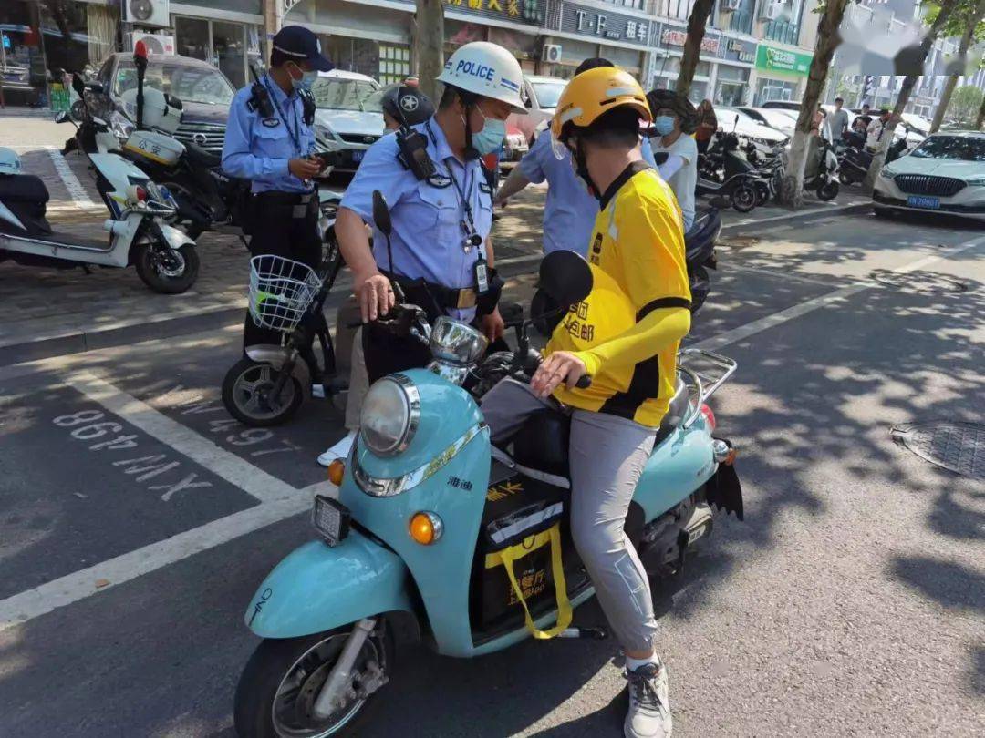 文明創建嚴查嚴處宿遷交警部署開展外賣車輛交通違法專項整治