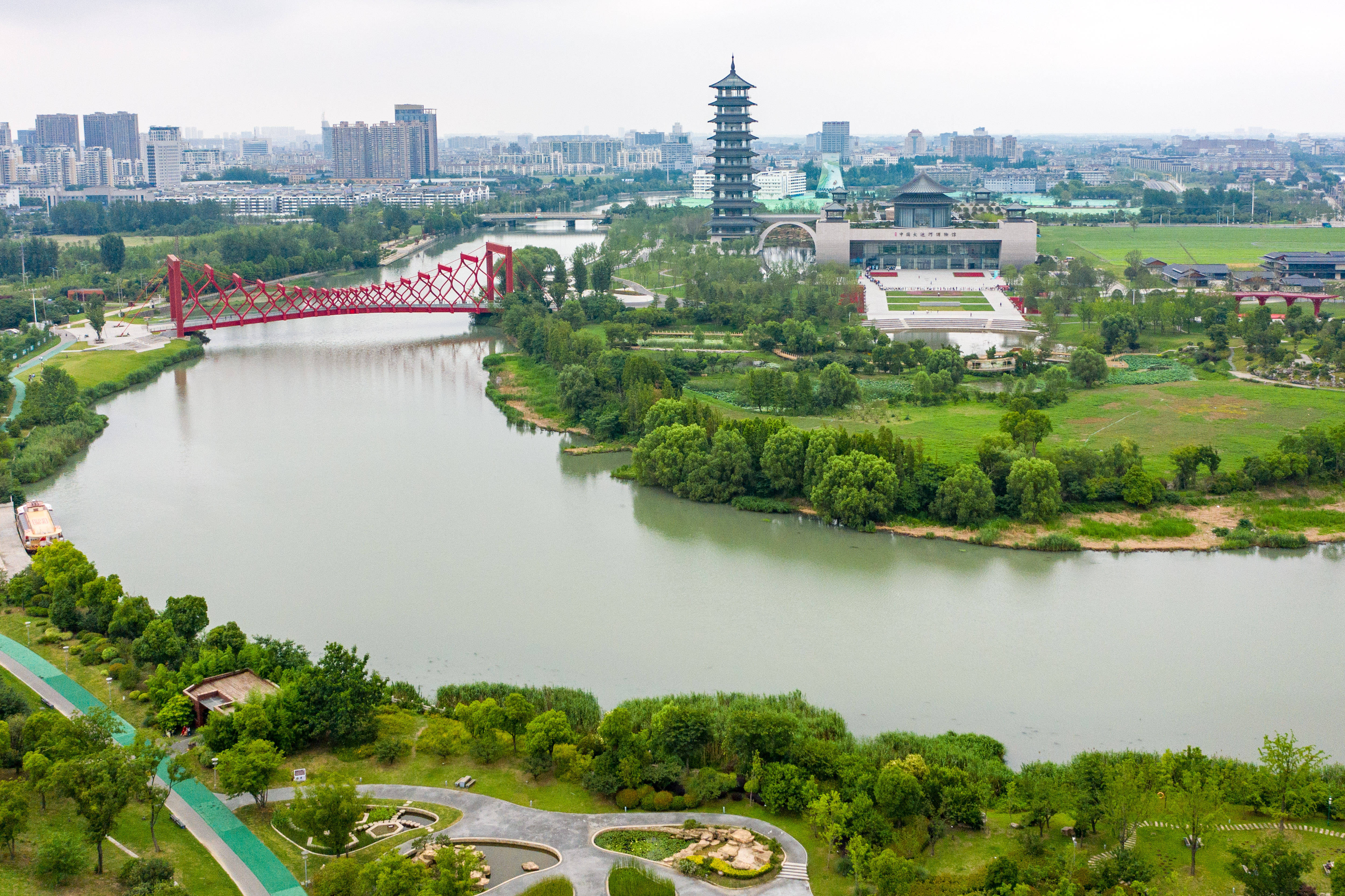 扬州运河美景图片