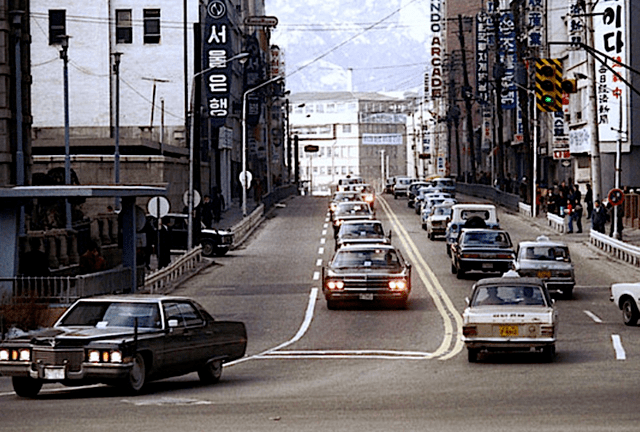 70年代的老照片韩国首尔vs中国北京