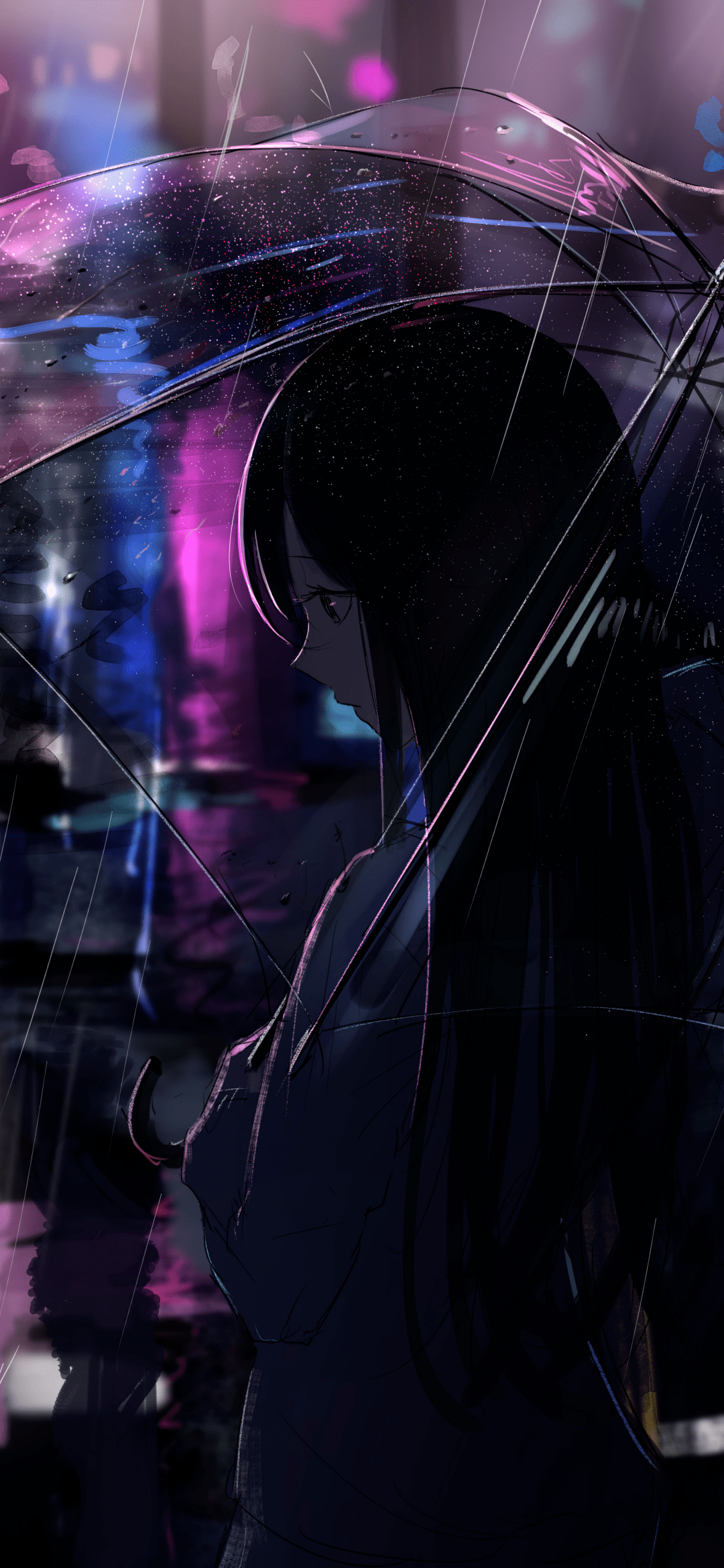 手机壁纸深色系绝美动漫壁纸