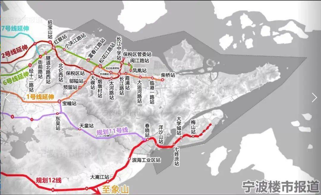 重磅来袭宁波北仑轨道交通最新规划发布