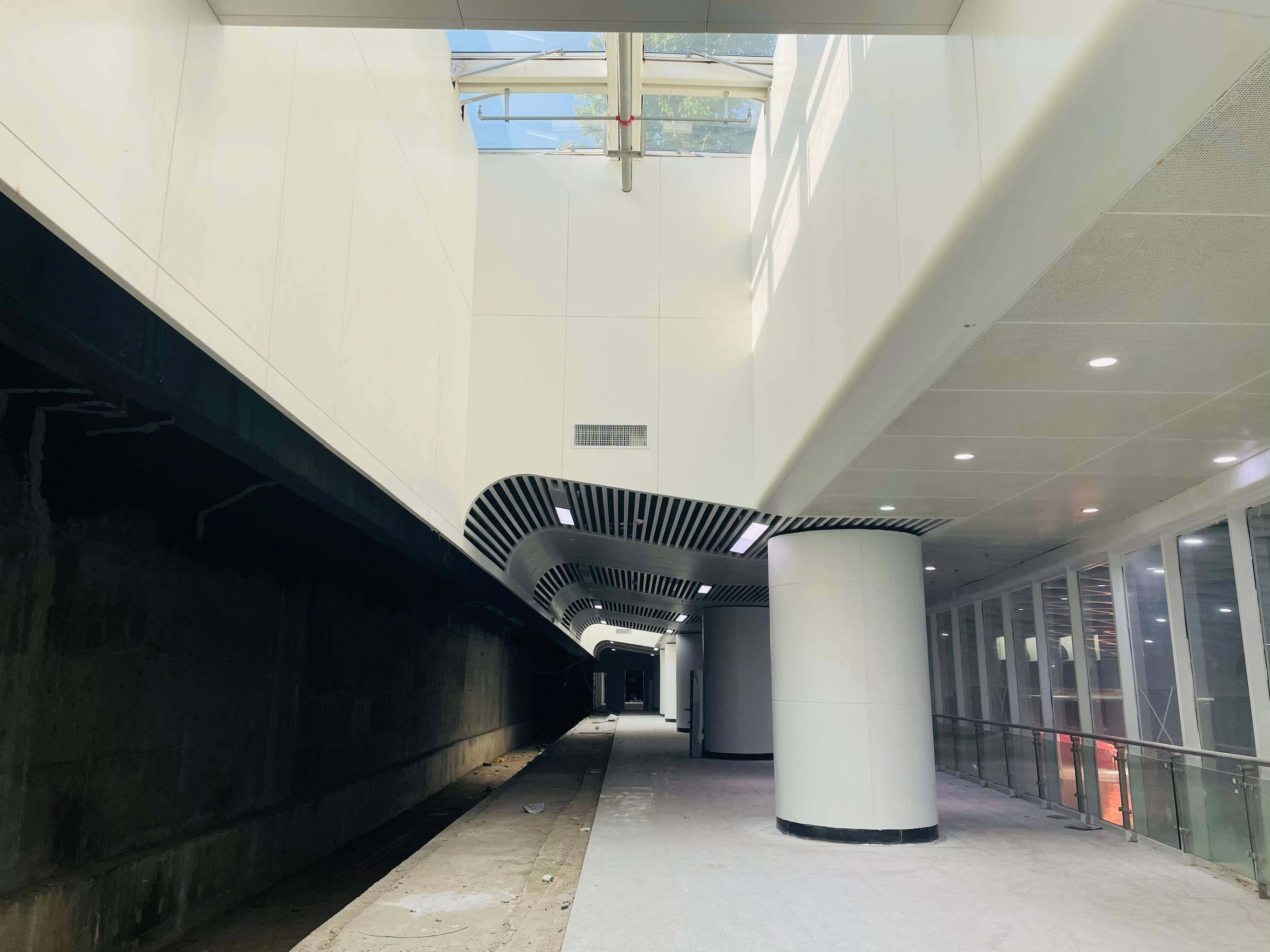 光谷广场地下综合体最新实拍!