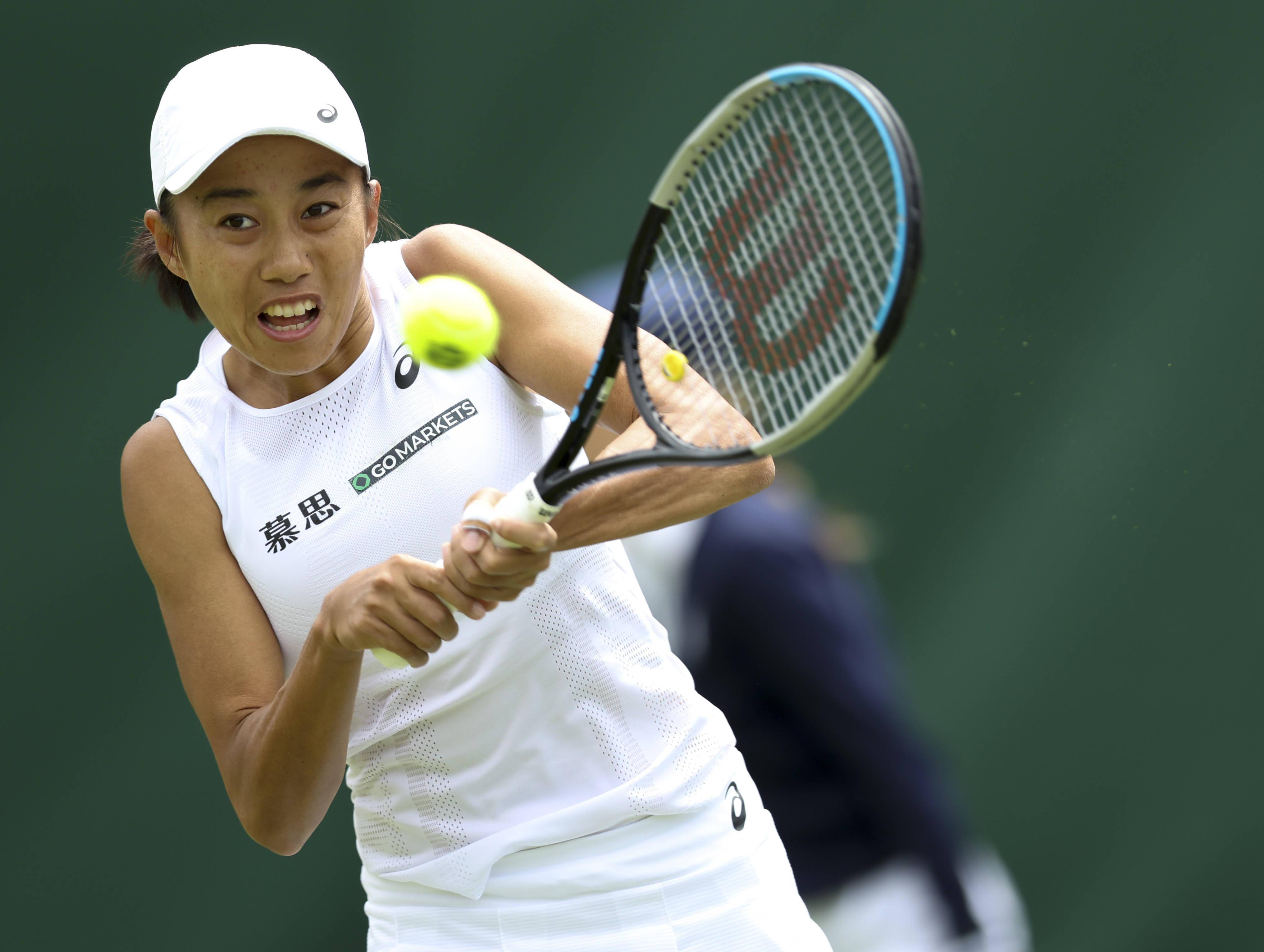 网球——温网:张帅女单首轮晋级_新华社_比赛_韩岩