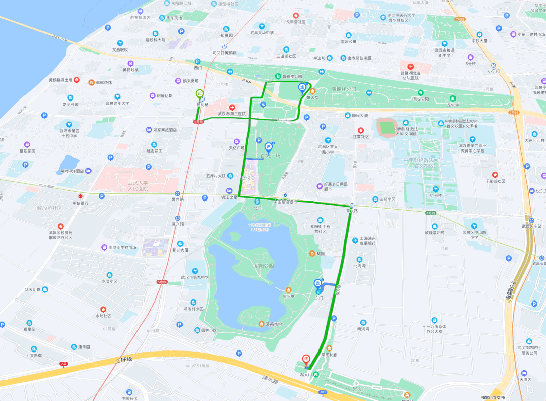 武昌紫阳公园地图图片