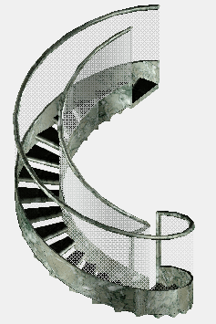 cad绘制旋转楼梯方法步骤_螺旋线_材质_高度