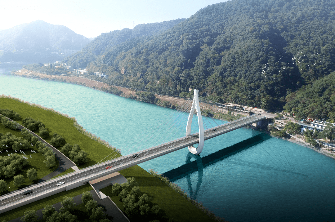建德这座"水滴"桥取得重大进展_泄洪_紫金_大桥