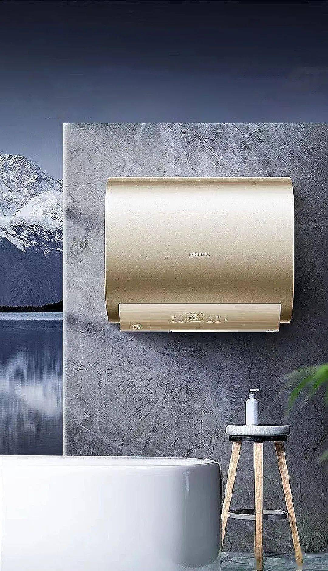 钛金无缝胆纤薄瀑布洗卡萨帝超短型双胆热水器天沐3k新品上市