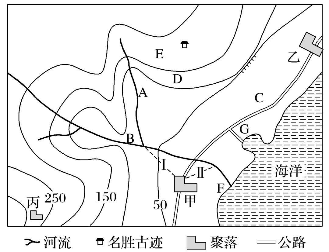 峡谷等高线地形图图片