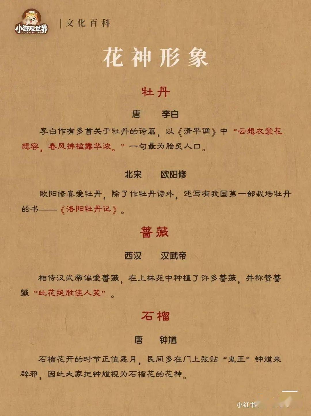 古代十二花神有哪些帅哥被冠以男花神的称号