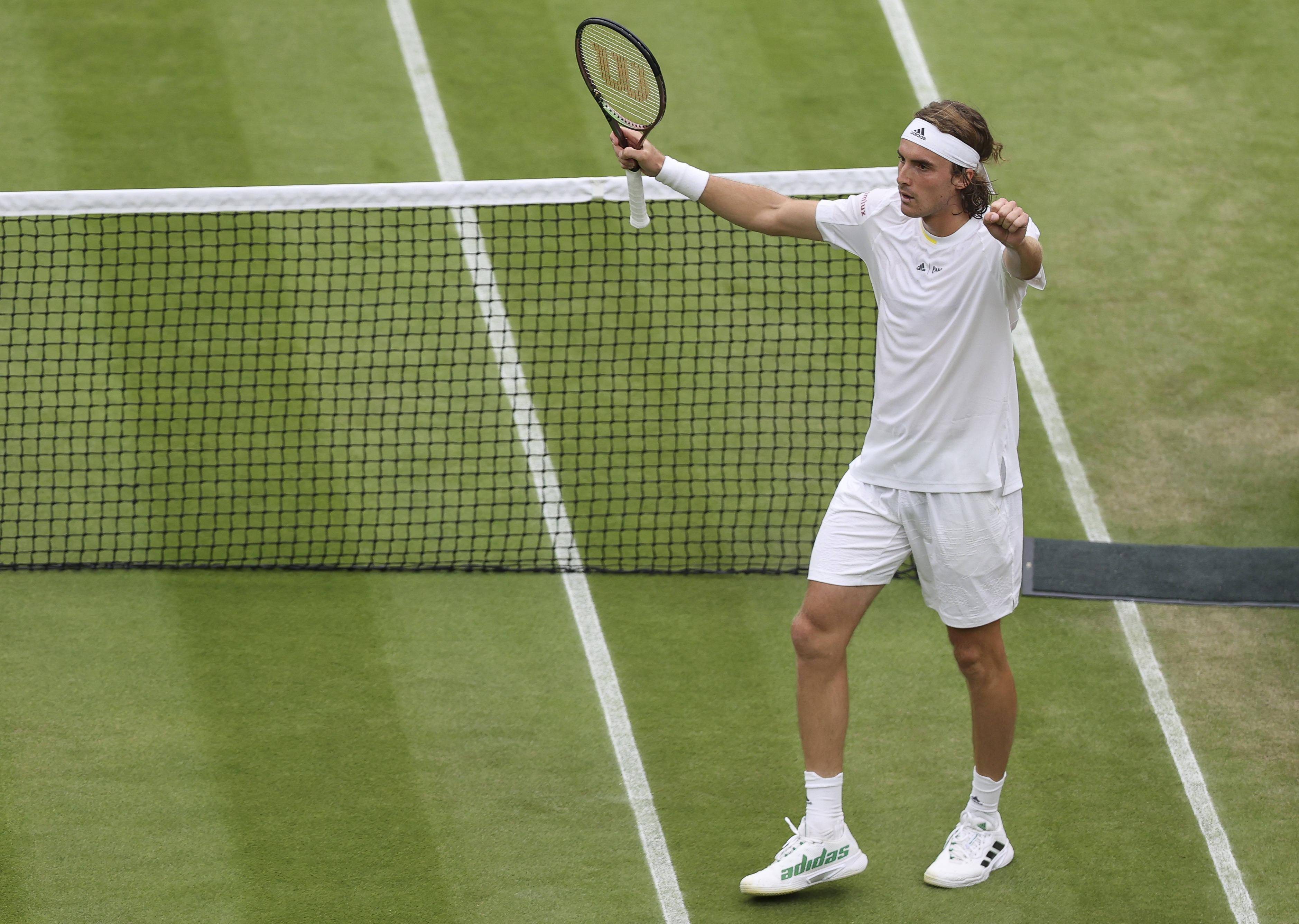 网球——温网:齐齐帕斯晋级男单第三轮