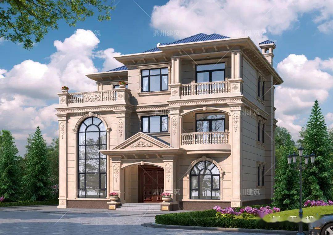 5款经典火爆三层农村别墅开间12米左右建在老家很风光