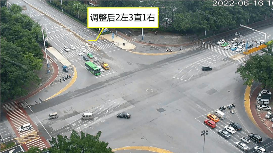 柳州交警治堵不停歇东环大道潭中东路口车道小改动通行效率大提升