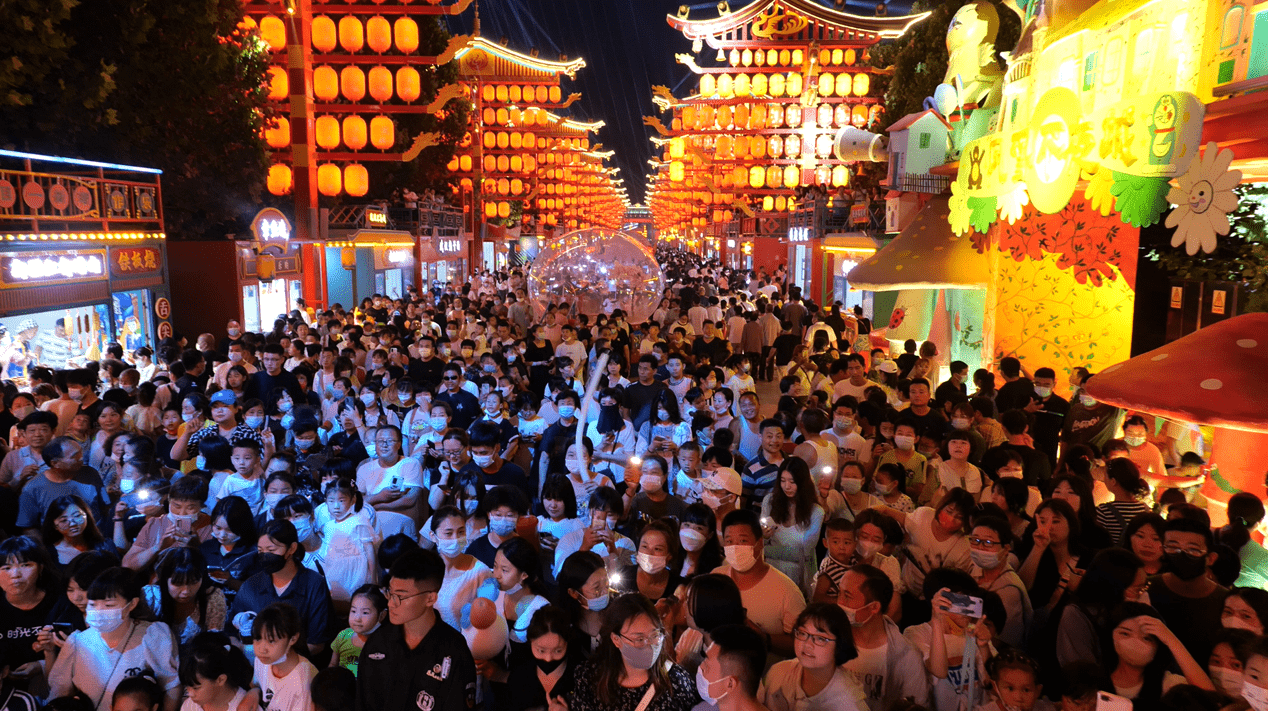 石家庄网红街区开街 凤凰不夜城 此景只应天上有 高邑县 汉文化 表演