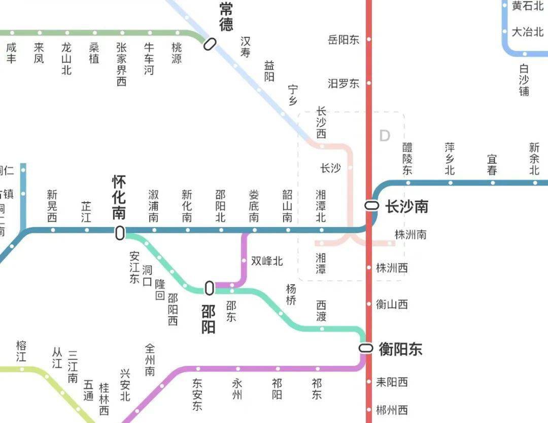 湖南高铁线路图图片