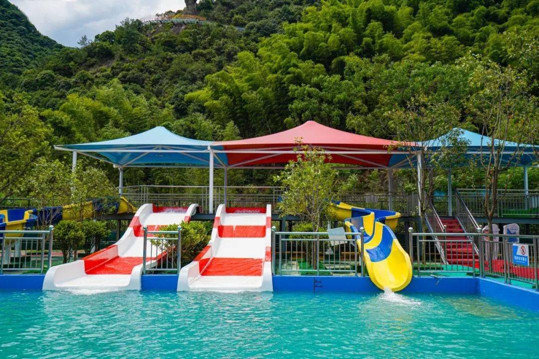 桐庐龙吟谷水上乐园急速滑道,造浪池,迷旋滑道畅玩_夏日_滑梯_儿童