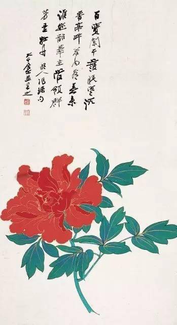 中国古美術・旧藏珍品・齐白石款・花卉画・宣紙・純手描き・掛軸・中堂畫・藍地装飾 中国古美術・旧藏珍品・齐白石款・花卉画・宣紙・純手描き・掛軸
