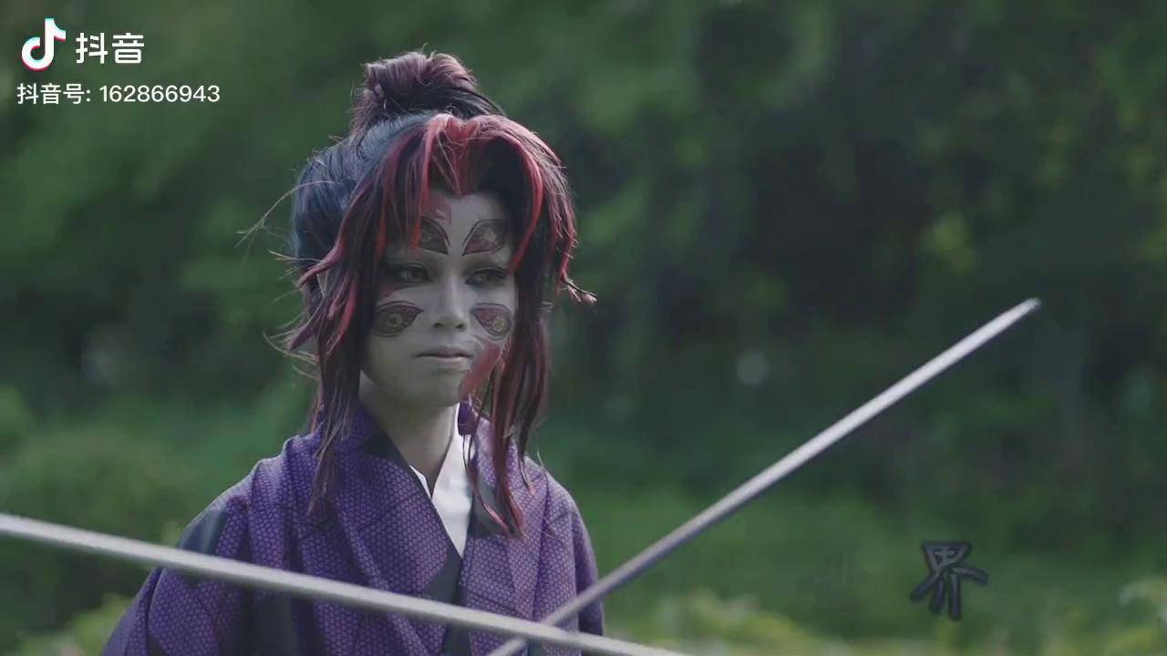 来吧一起变成鬼鬼灭之刃黑死牟猗窝座cos童魔