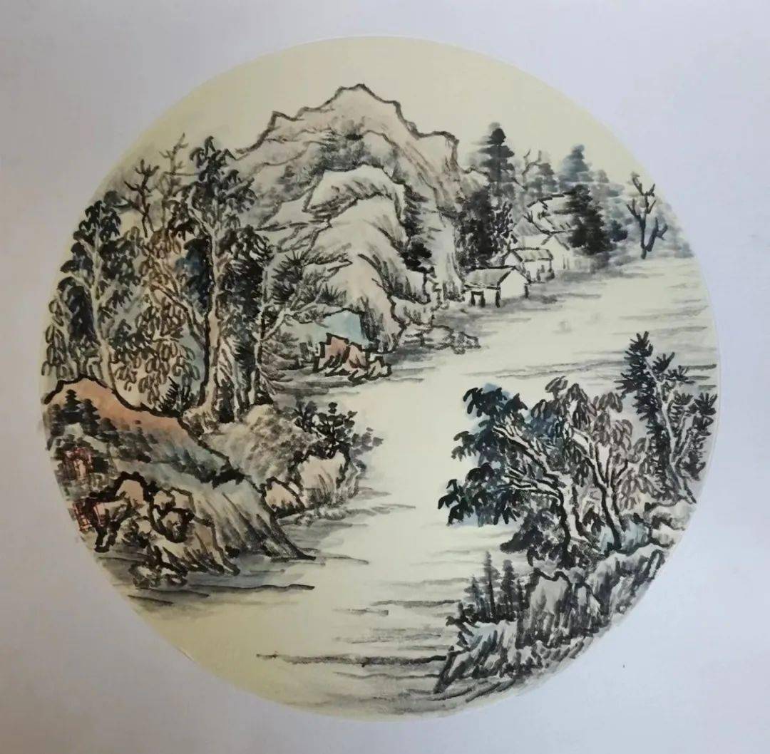 姚久生山水画作品