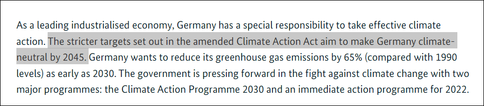 德国取消2035年能源碳中和目标？系误读