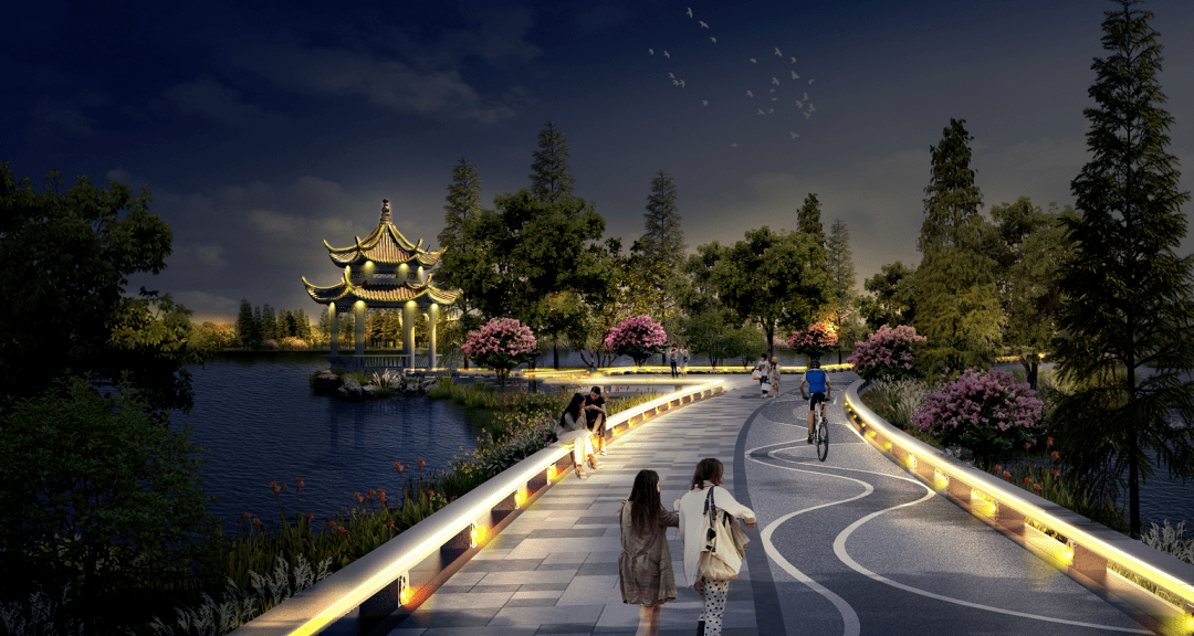 预计10月建成开放荔湖环湖碧道连通项目效果图抢先看