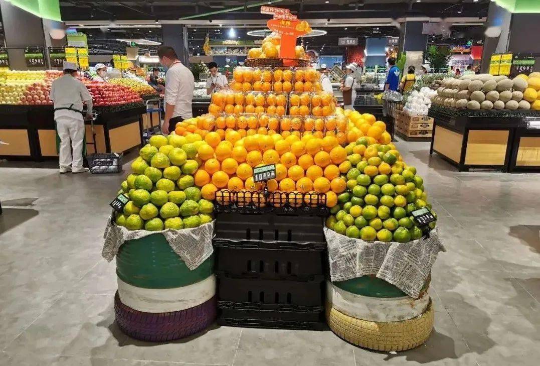 超市水果陈列技巧!(附图文)_损耗_原则_顾客