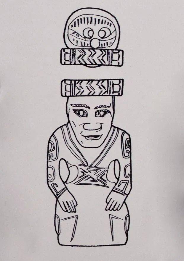 关于商代妇好墓玉人的思考与联想_纹饰_玉器_龙一凤