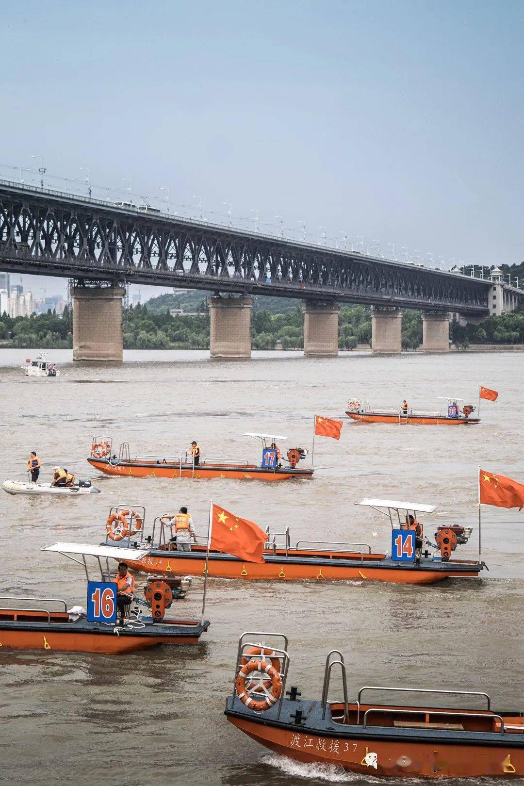 武汉渡江节,15岁佩琪又又又夺冠了!_长江_游泳_横渡
