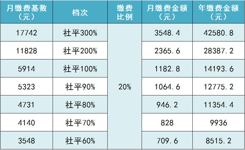 2022社保基数图片